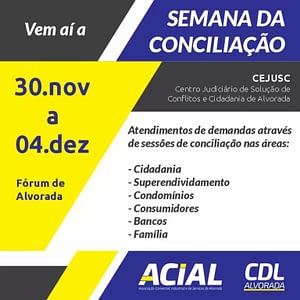 Read more about the article Semana da Conciliação do Judiciário em Alvorada